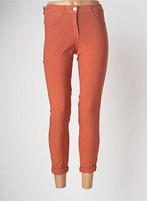 Jegging taille normale taille normale orange EAST DRIVE femme