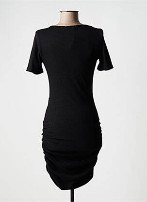 Robe courte manches courtes manches courtes noir VERA & LUCY femme