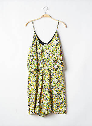 Combishort coupe fluide fines bretelles vert AMERICAN VINTAGE femme