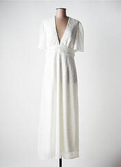 Robe longue blanc JANE WOOD pour femme seconde vue