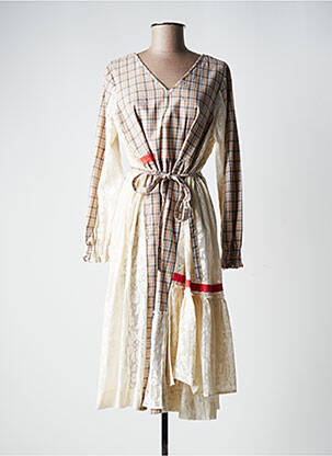 Robe mi-longue beige RHUM RAISIN pour femme