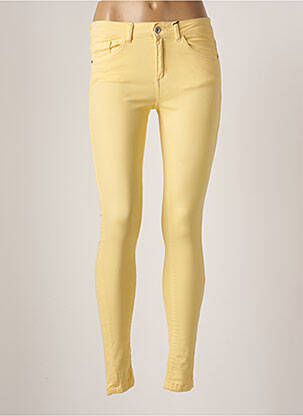 Jeans coupe slim stretch taille normale jaune B.YOUNG femme