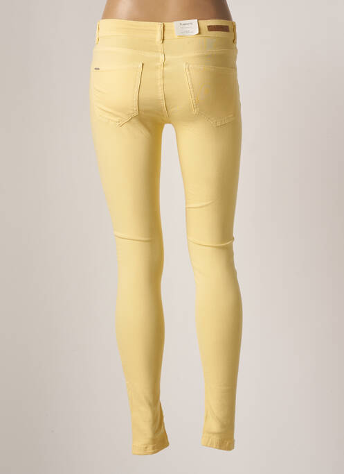 Jeans coupe slim jaune B.YOUNG femme