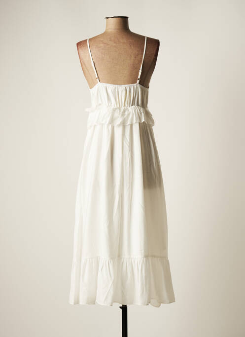 Robe mi-longue blanc SEE U SOON pour femme