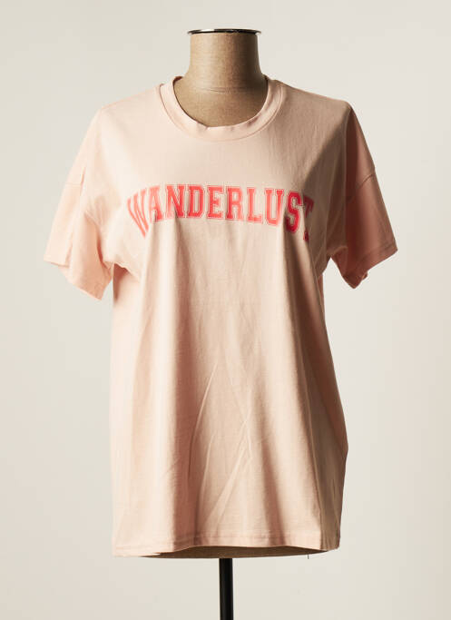 T-shirt rose KAFFE pour femme