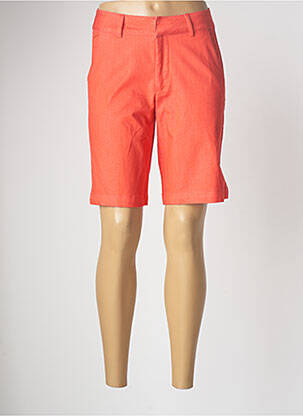 Bermuda taille haute taille haute orange KAFFE femme