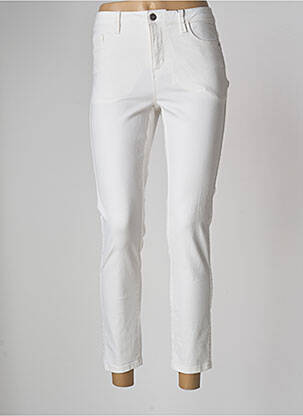 Jeans coupe slim blanc KAFFE pour femme