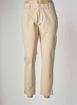 Pantalon chino beige KAFFE pour femme
