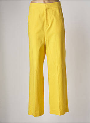Pantalon droit jaune IN WEAR pour femme