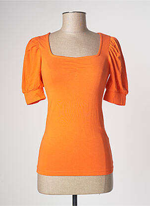 T-shirt orange KAFFE pour femme