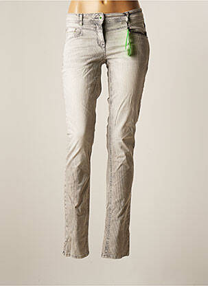 Jeans coupe slim taille basse taille basse gris CECIL femme