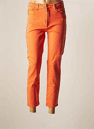 Jeans coupe droite orange ONLY pour femme