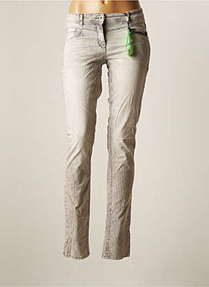 Jeans coupe slim gris CECIL pour femme