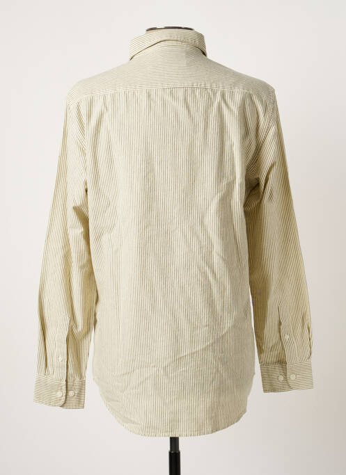 Chemise manches longues beige SELECTED pour homme