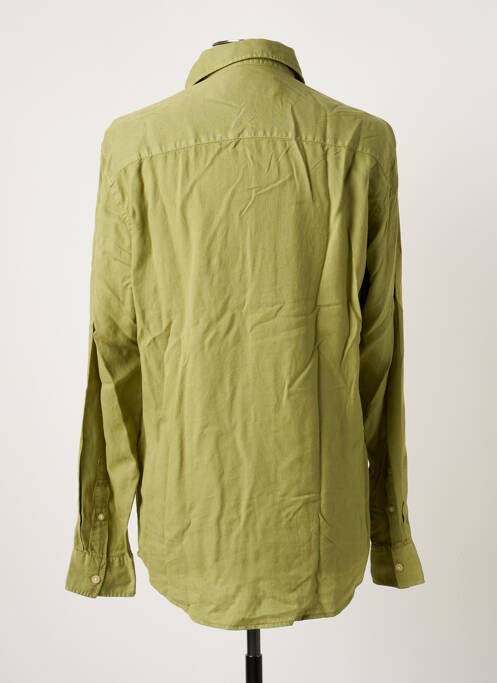Chemise manches longues vert SELECTED pour homme