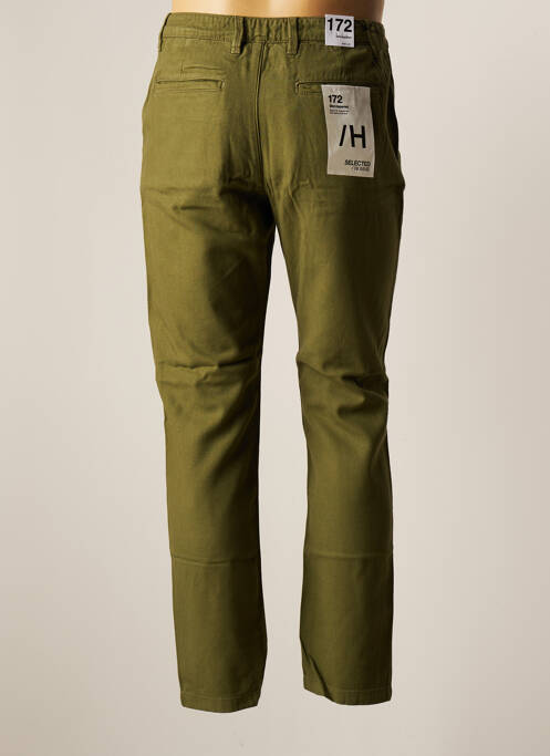 Pantalon chino vert SELECTED pour femme