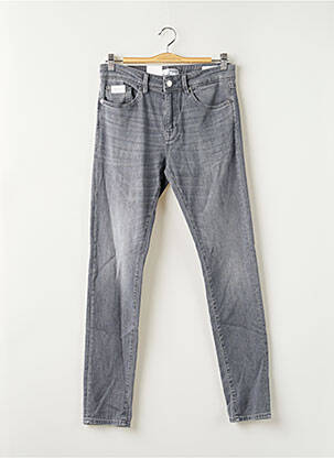 Jeans coupe slim gris SELECTED pour homme