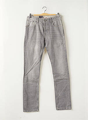 Jeans coupe slim gris TEDDY SMITH pour homme