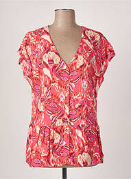 Chemisier manches courtes manches courtes rose YEST femme