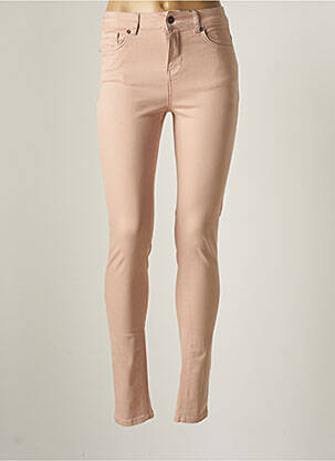 Pantalon slim taille basse taille basse rose YEST femme