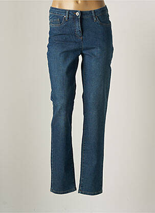 Jeans coupe droite bleu BRANDTEX pour femme