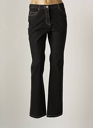 Jeans coupe droite noir BRANDTEX pour femme