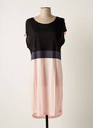 Robe mi-longue manches courtes manches courtes rose RINGELLA femme