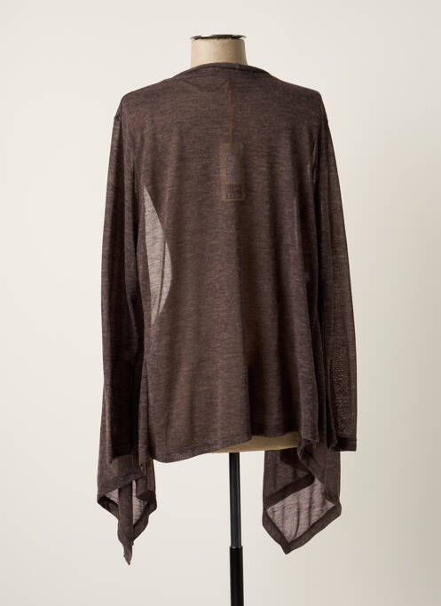 Gilet manches longues gris EGATEX pour femme