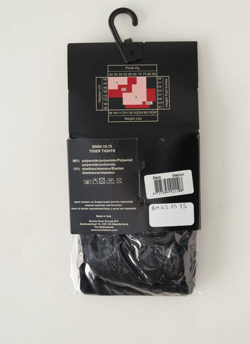 Collants noir BONNIE DOON pour femme