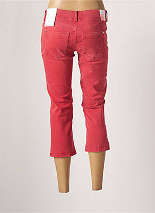 Pantacourt stretch taille basse rouge STREET ONE femme
