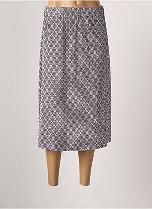 Jupe mi-longue coupe droite violet STREET ONE femme