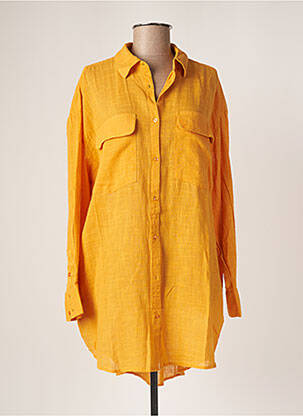 Tunique manches longues col chemisier jaune TIFFOSI femme