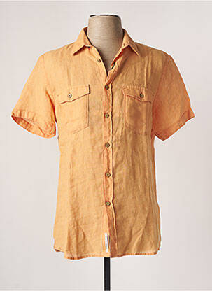 Chemise manches courtes orange YES.ZEE pour homme