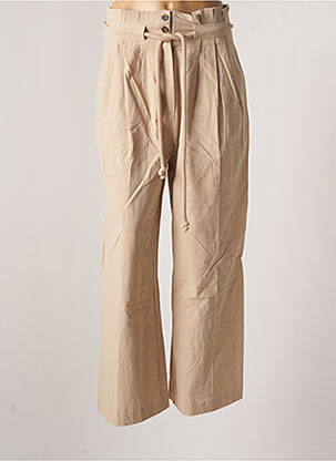 Pantalon large beige ICHI pour femme