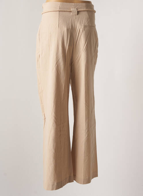 Pantalon large beige ICHI pour femme