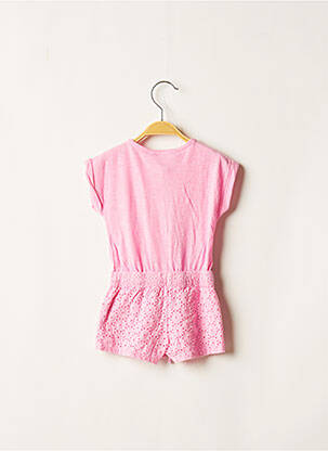 Combishort coupe cintrée manches courtes rose BOBOLI fille
