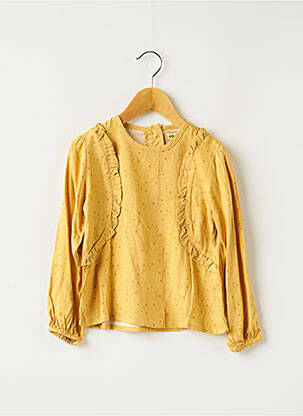 Top imprimé fantaisie manches longues jaune LOSAN fille