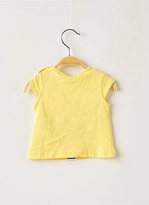 T-shirt stretch manches courtes jaune BOBOLI fille