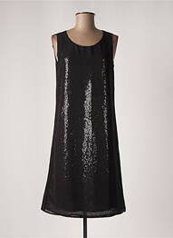 Robe mi-longue coupe fluide sans manche noir STREET ONE femme