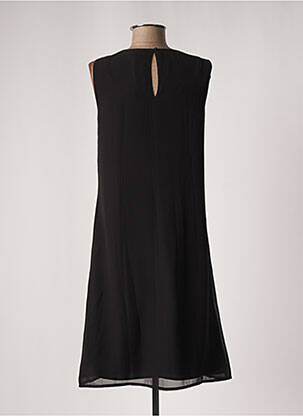 Robe mi-longue coupe fluide sans manche noir STREET ONE femme