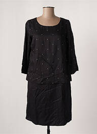 Robe courte manches 3/4 manches 3/4 noir CECIL femme