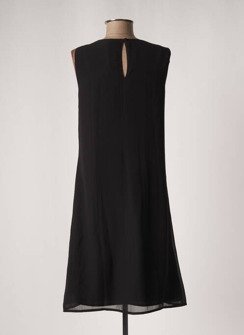 Robe mi-longue coupe fluide sans manche noir STREET ONE femme