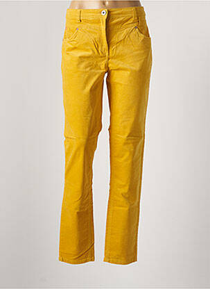 Pantalon slim stretch taille normale jaune CECIL femme