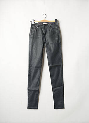 Pantalon slim tissage enduit taille normale gris ESPRIT femme