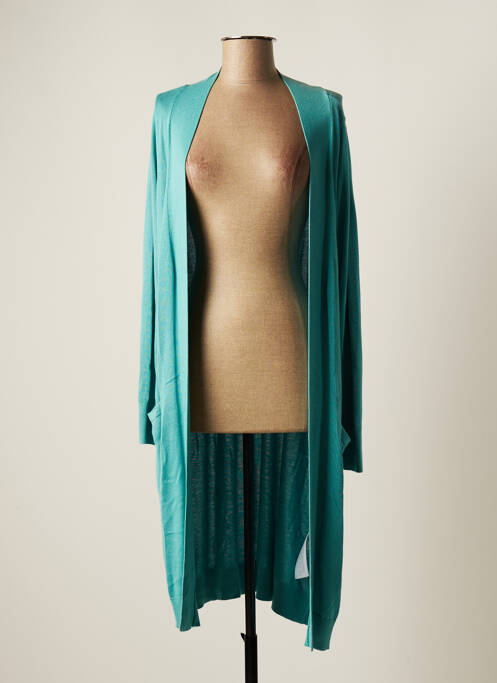 Gilet manches longues stretch bleu CISO femme