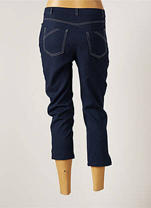 Pantacourt stretch taille normale bleu GUY DUBOUIS femme