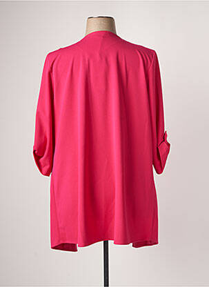 Veste casual coupe droite rose KITANA femme