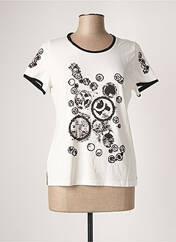 T-shirt blanc FRANCE RIVOIRE pour femme seconde vue
