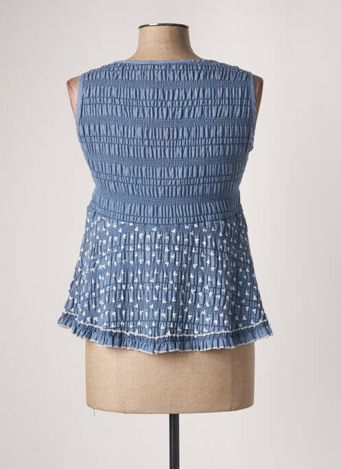 Top bleu POUPEE CHIC femme