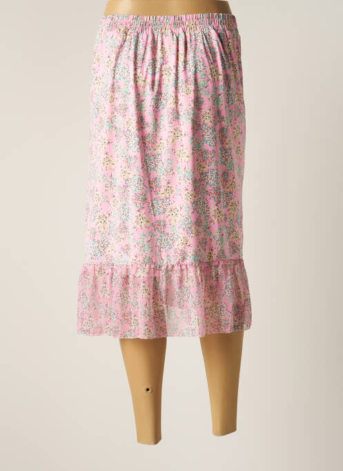 Jupe longue rose K-DESIGN pour femme